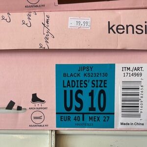 Kensie Jipsy Black Sandals - Size 10